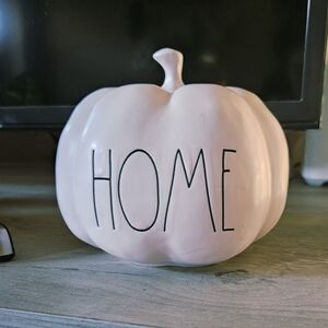 Pink Ceramic Pumpkin Decor